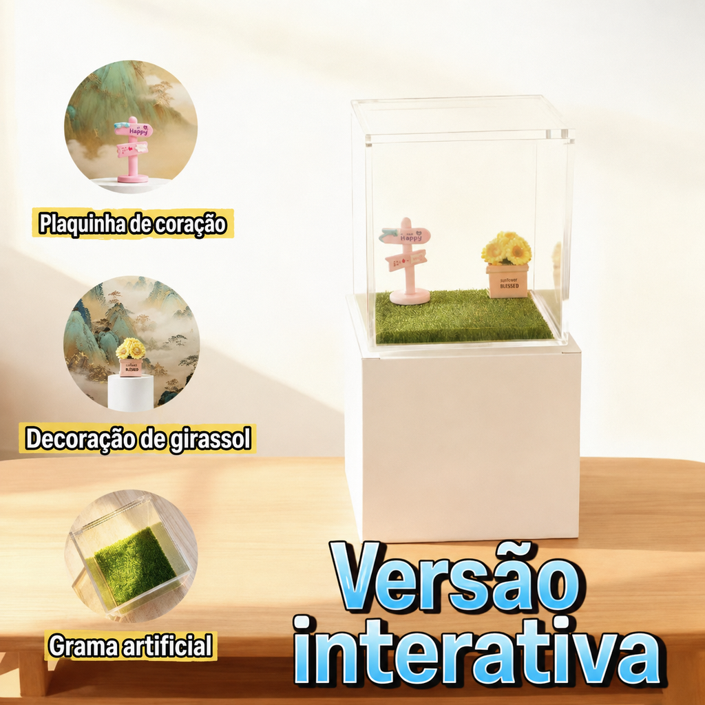 Casinha de Projeção Interativa com Vida Digital 3D Personalizada do Seu Pet