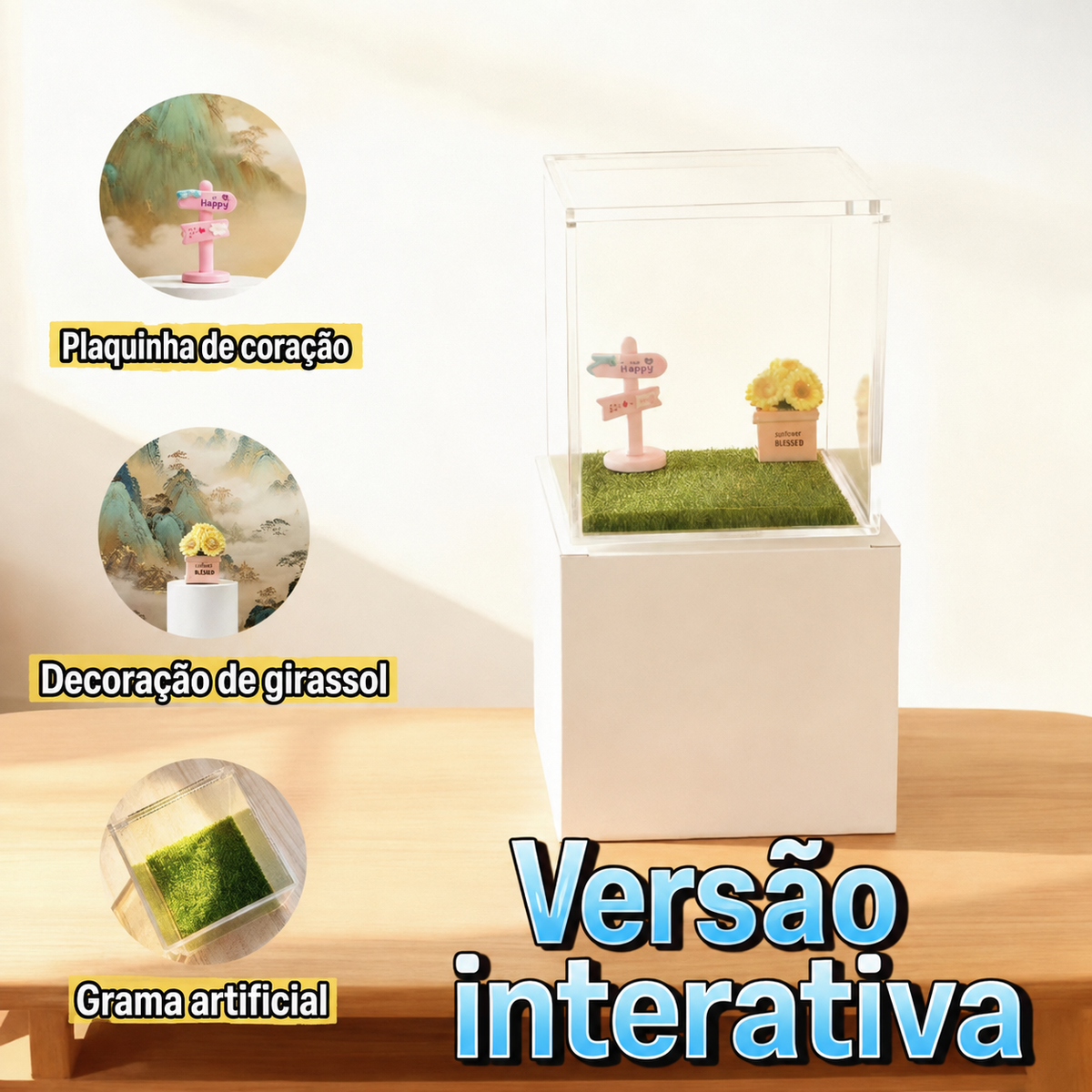 Casinha de Projeção Interativa com Vida Digital 3D Personalizada do Seu Pet